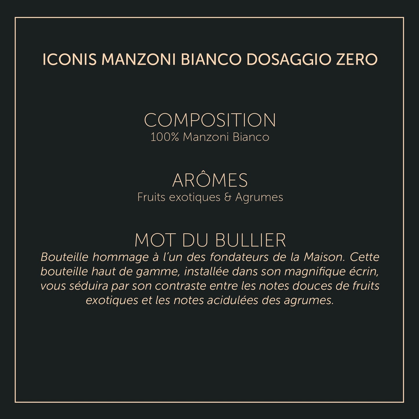 Iconis Manzoni Bianco Dosaggio Zero