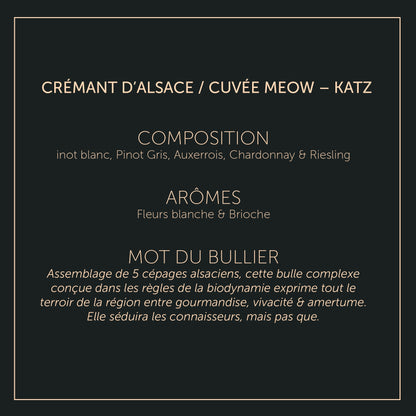 Cuvée Meow - Katz - crémant d'Alsace